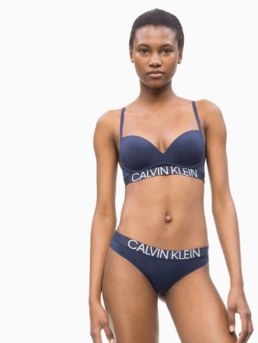 Dámska podprsenka QF5182E-8SB tmavo modrá - Calvin Klein tmavo modrá 32C