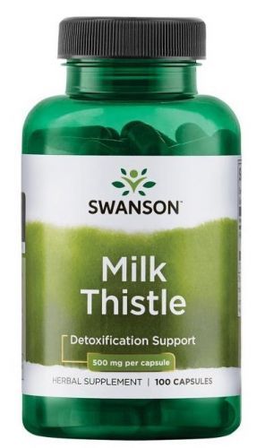 Swanson milk thistle (ostropestrec mariánský) 500 mg 100 kapsúl