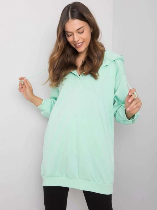 Mätová dámska mikina s kapucňou S