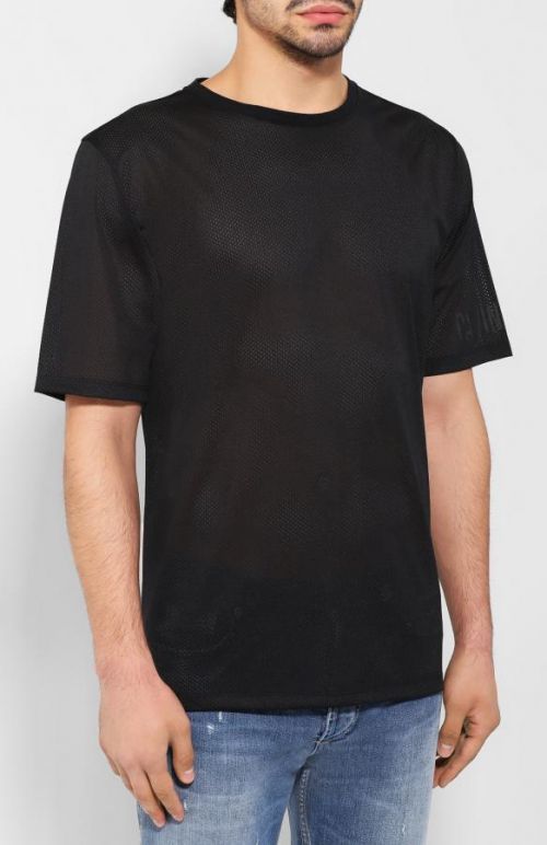 Pánske tričko KM0KM00332-001 čierna - Calvin Klein čierna M