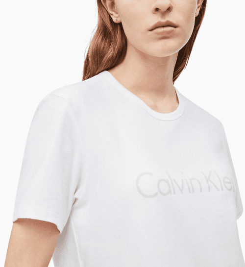 Dámske tričko QS6105E-WPZ biela - Calvin Klein biela L
