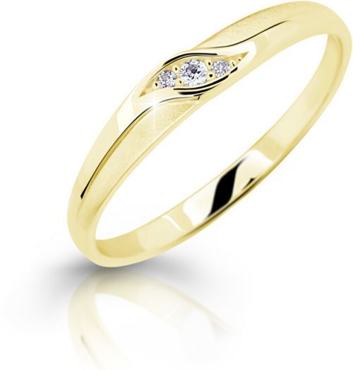 Cutie Jewellery Nežný zásnubný prsteň zo žltého zlata Z6815-2844-10-X-1 48 mm