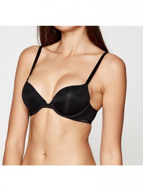 Plunge push up podprsenka QF5613E UB1 čierna - Calvin Klein čierna 80C