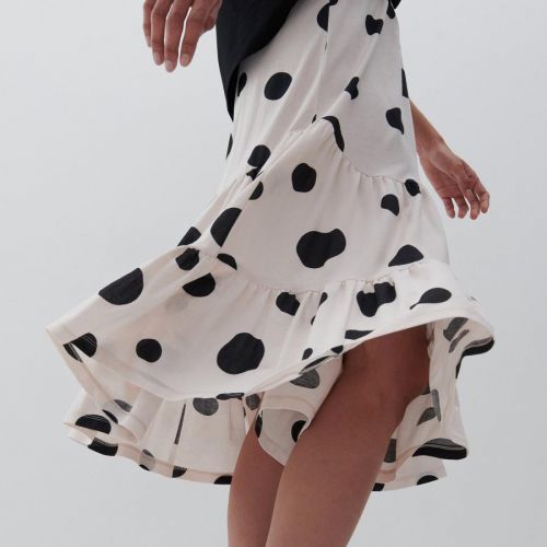Reserved - Ladies` skirt - Krémová