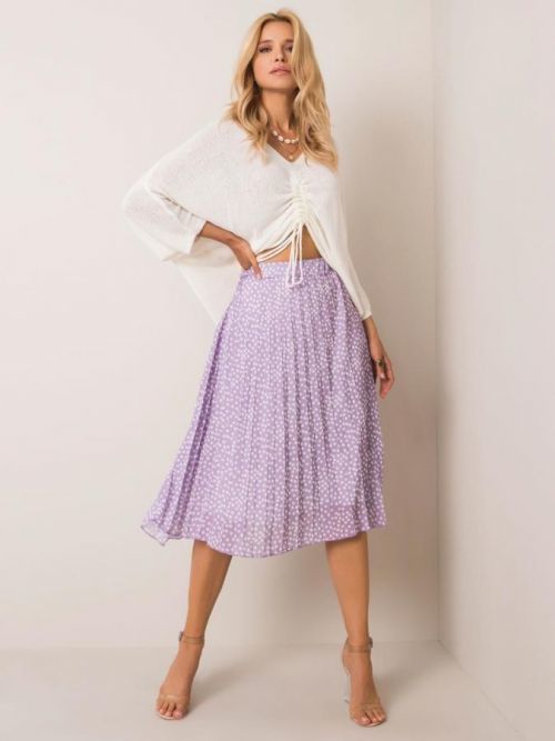 Sublevel Fialová polka dot sukne S / M