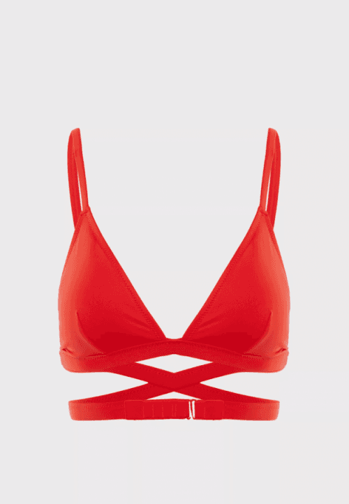 Vrchný diel plaviek KW0KW00796-XA7 červená - Calvin Klein červená L