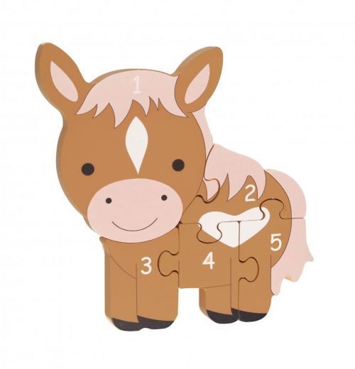 Orange Tree Toys Puzzle čísla poník / Pony Number Puzzle (1-5)