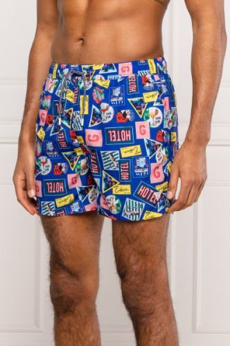 Pánske plavky F02T06WO01K-P5C5 viacfarebná - Guess viacfarebná L