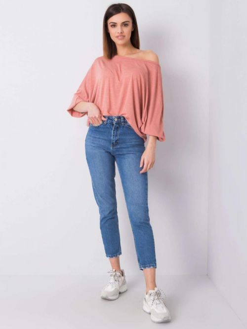 Modré dámske džínsy RUE PARIS 25