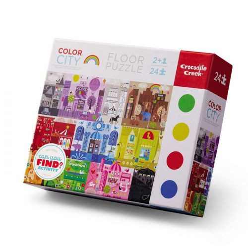Crocodile Creek Puzzle - Hľadaj farebné mesto (24 ks) / Color City