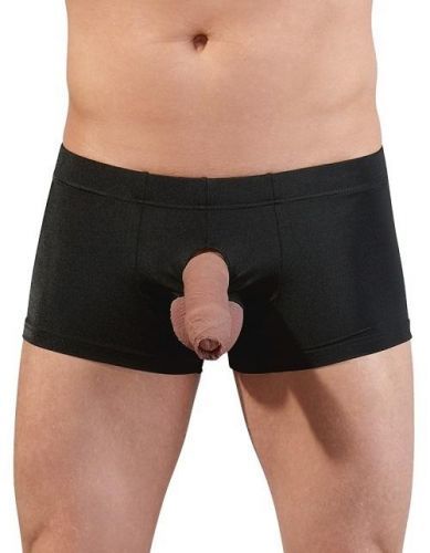 Svenjoyment Pánske boxerky s otvormi vpredu - čierne: L