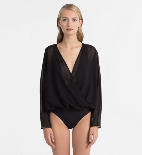 Plážové overaly KW0KW00404-001 čierna - Calvin Klein čierna M