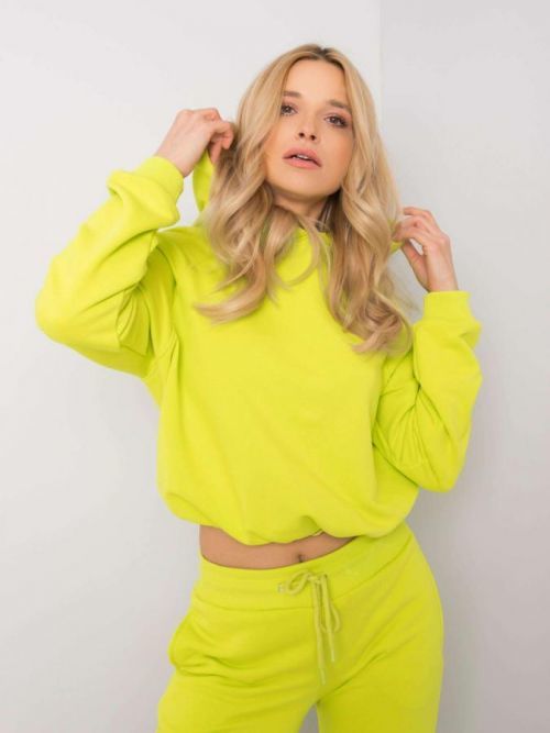 Fluo zelená mikina S