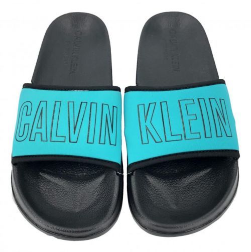 Plážové šľapky KW0KW00728 tyrkysová - Calvin Klein tyrkys 39/40