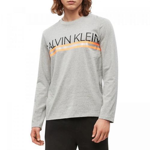Pánske tričko NM1772E-080 šedá - Calvin Klein šedá L