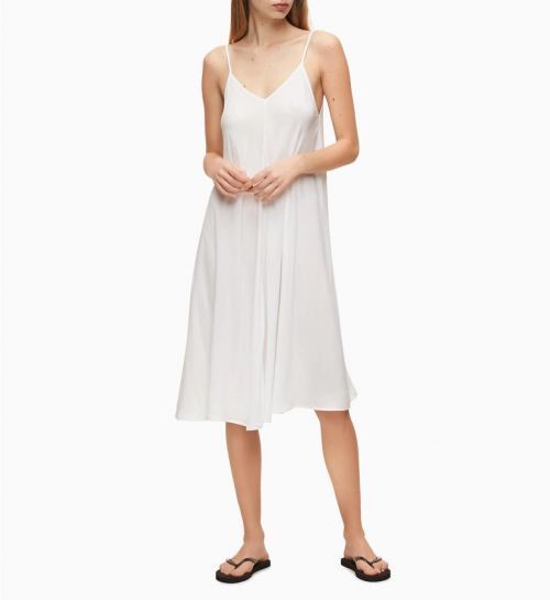 Plážové šaty KW0KW01071-YCD biela - Calvin Klein biela L