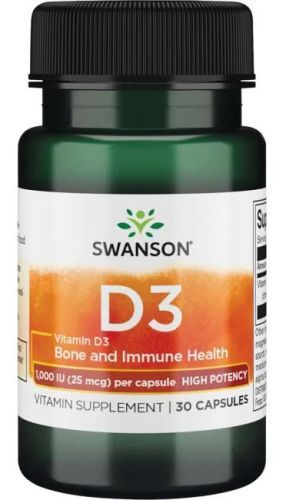 Swanson vitamín d3 1000 iu 30 kapsúl