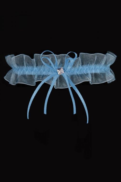 Dámsky podväzok so silikónom Julimex PW 96 Brugia modrá uni