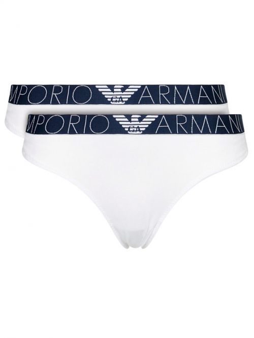 Dámske nohavičky 163334 1P227 04710 biela - 2 pack - Emporio Armani biela S