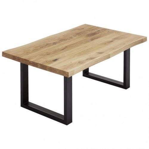Valnatura KONFERENČNÝ STOLÍK, čierna, farby dubu, drevo, kov, 110/70/45 cm - čierna, farby dubu