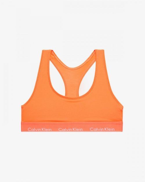 Športová podprsenka QF1659E-6TQ oranžová - Calvin Klein oranžová L