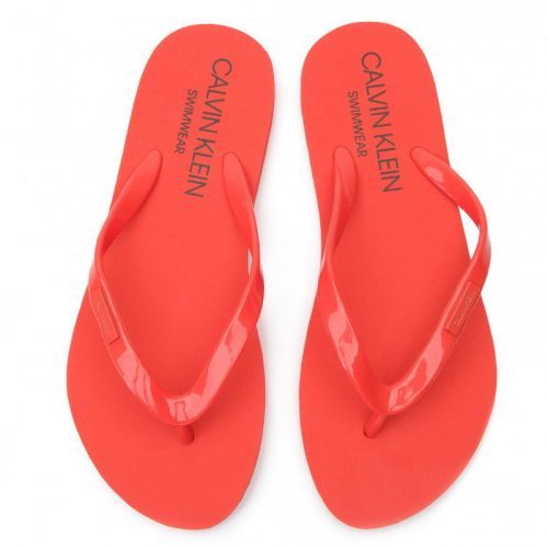 Šľapky KW0KW00395-659 oranžová - Calvin Klein oranžová 37/38