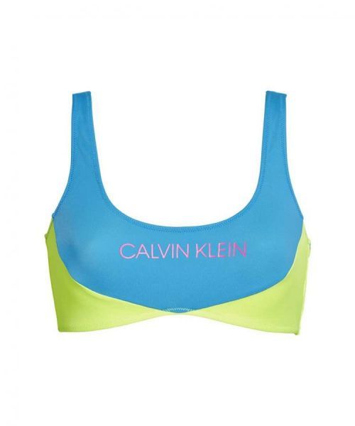 Vrchný diel plaviek KW0KW00898-CEU modrožltá - Calvin Klein Modro-žltá M
