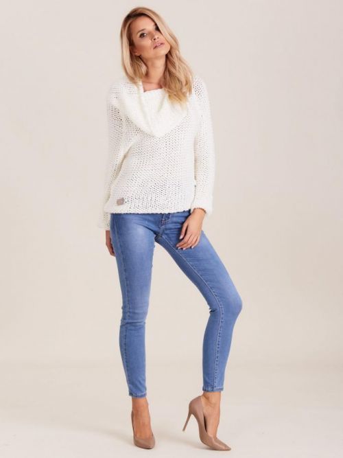 Dámske modré džínsové nohavice 34