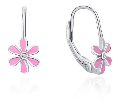 MOISS Nežné strieborné náušnice Kytičky E0000137