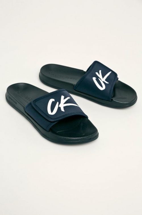 Šľapky KM0KM00499-CBK modrá - Calvin Klein modrá 39/40