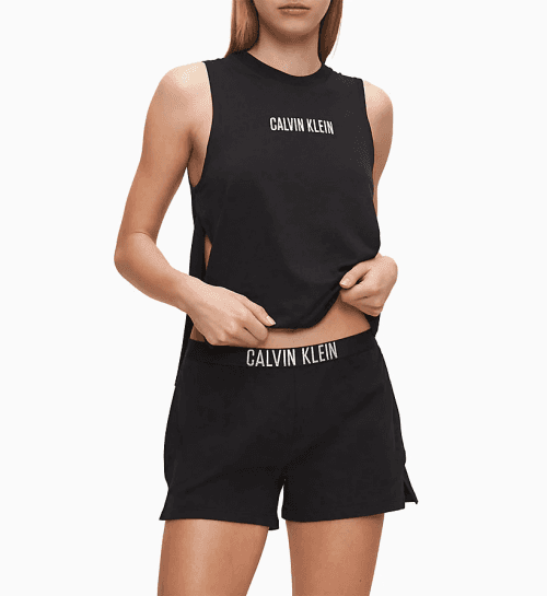 Dámske kraťasy KW0KW01007-BEH čierna - Calvin Klein čierna M