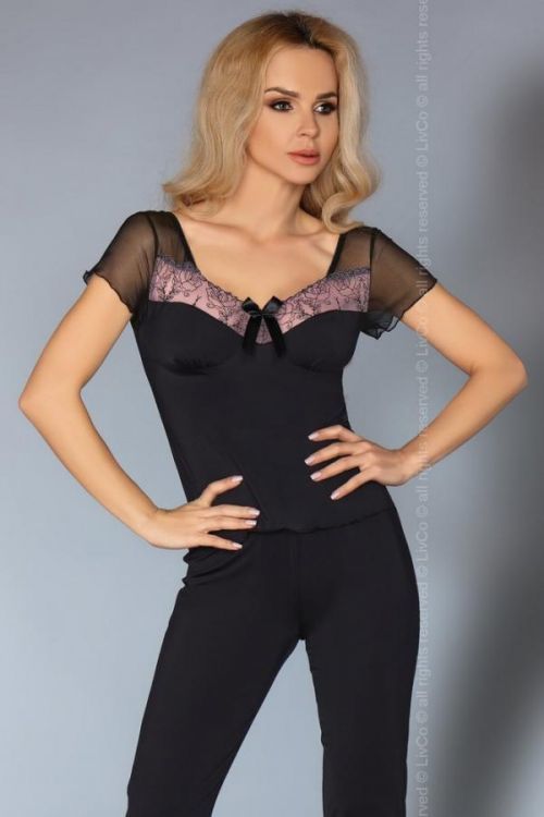 Perfektné komplet Dorothy - LivCo Corsetti čierna S / M