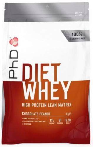 Phd diet whey protein 1000 g - čokoláda/arašidy