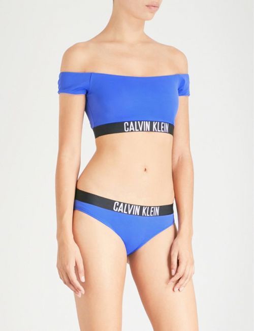 Dámske plavky vrchný diel KW0KW00320 414 - Calvi Klein kráľovská modrá S