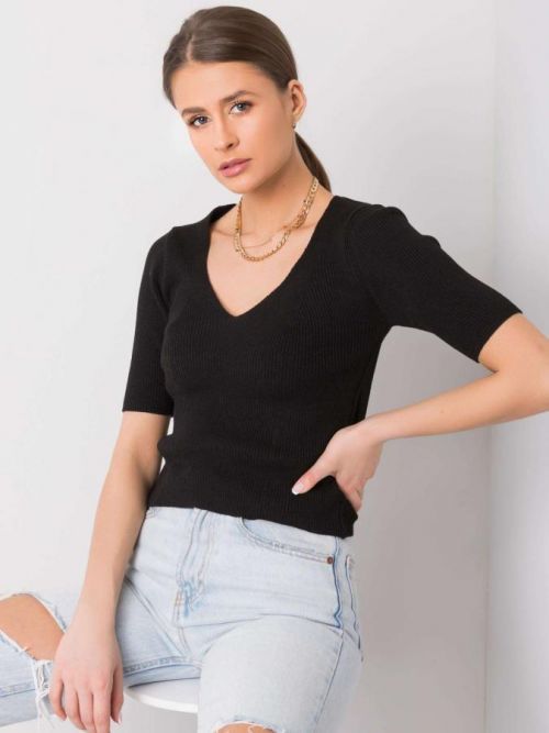 Dámska čierna blúzka RUE PARIS one size