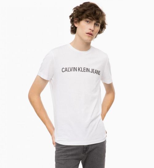 Pánske tričko OU34 biela - Calvin Klein biela M
