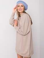 NEPOZNÁTE MA Béžové mikinové šaty S