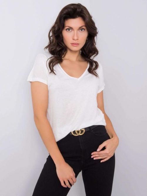 Tričko Ecru s výstrihom do V S