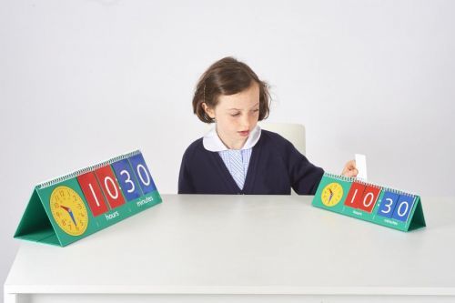EDX Education Tell time flip chart - teacher