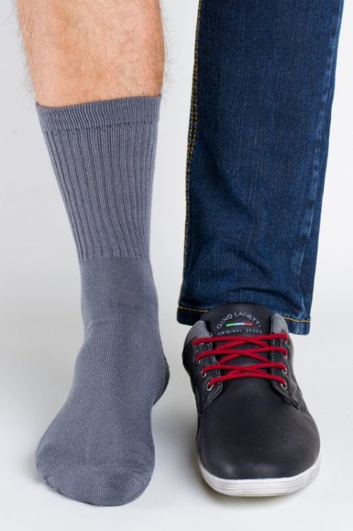 Pánske ponožky Regina Socks Polofroté Bambus čierna 43-46