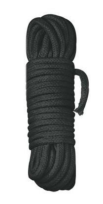 Bondage lano Black Rope Shibari 3 m - čierne