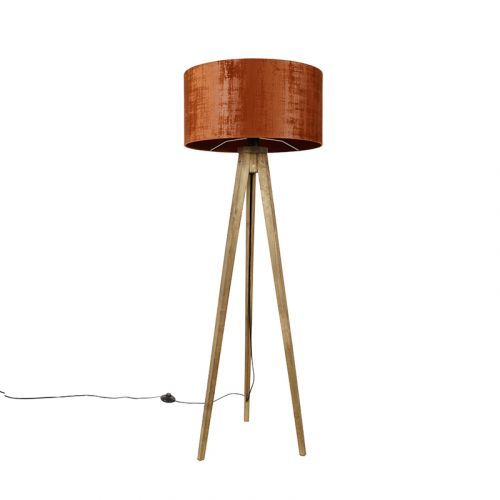 Tripod vintage hout met kap rood 50 cm - Tripod Classic