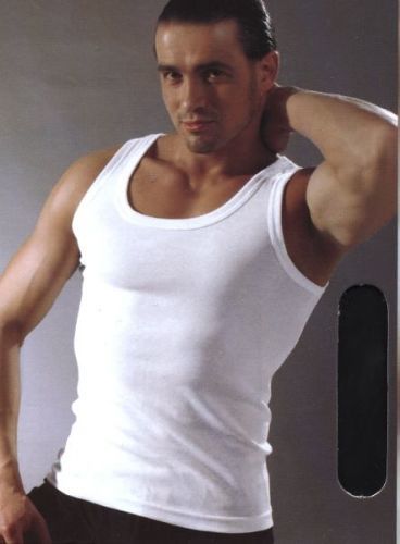 Biely pánsky nátelník na ramienkach Szata Tadeusz biely M