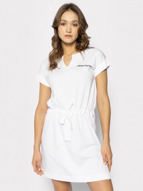 Plážové šaty KW0KW01061-YCD biela - Calvin Klein biela L