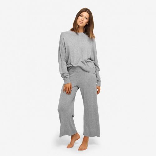 Dámske tričko na spanie QS6275E-020 šedá - Calvin Klein šedá S