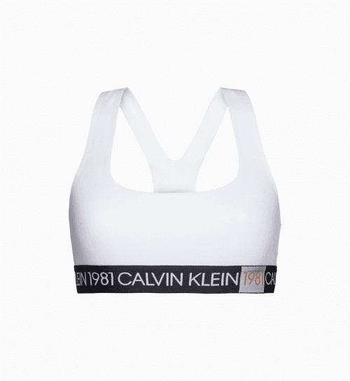 Podprsenka bez kostice QF5577E-100 biela - Calvin Klein biela L