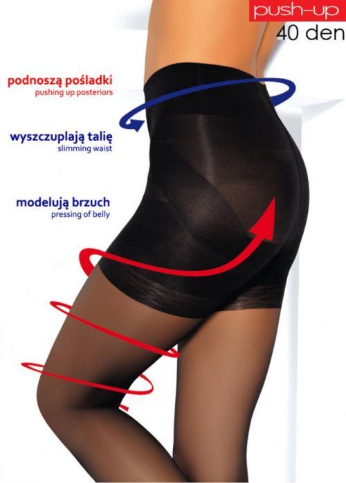 Pančuchové nohavice PUSH-UP 40 - MONA fumo 2-S