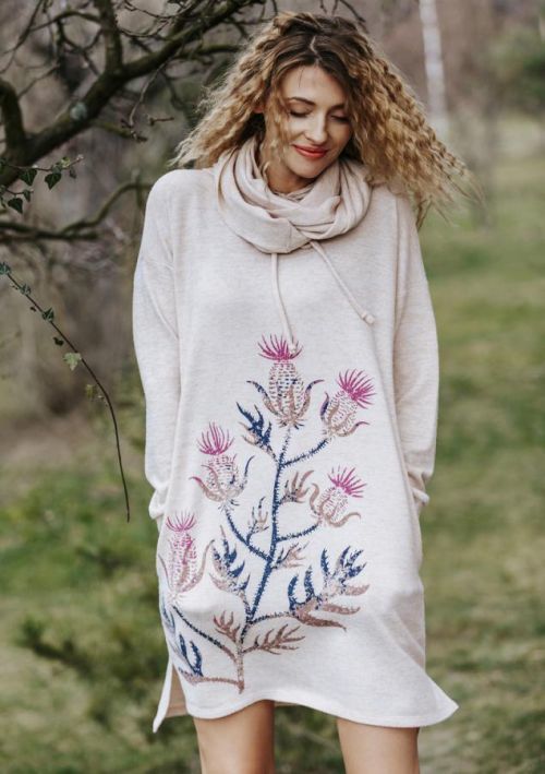 Dámske šaty LHD 508 B19 okrová žíhaná L