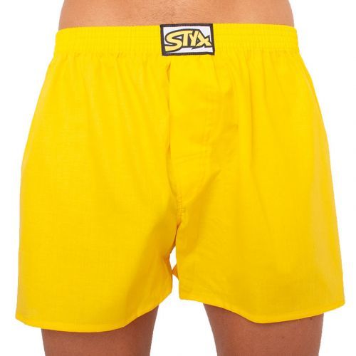 Pánske trenky Styx klasická guma žltej (A1068) M