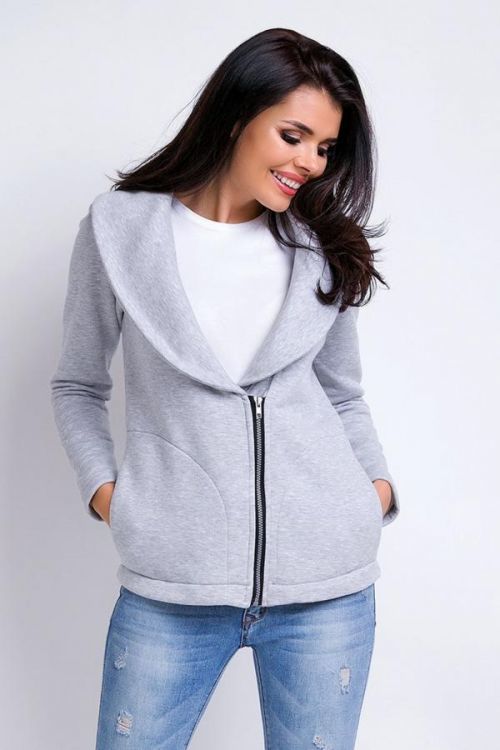 Mikina A156 - Awama šedá XL